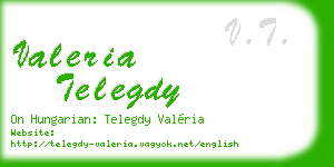 valeria telegdy business card